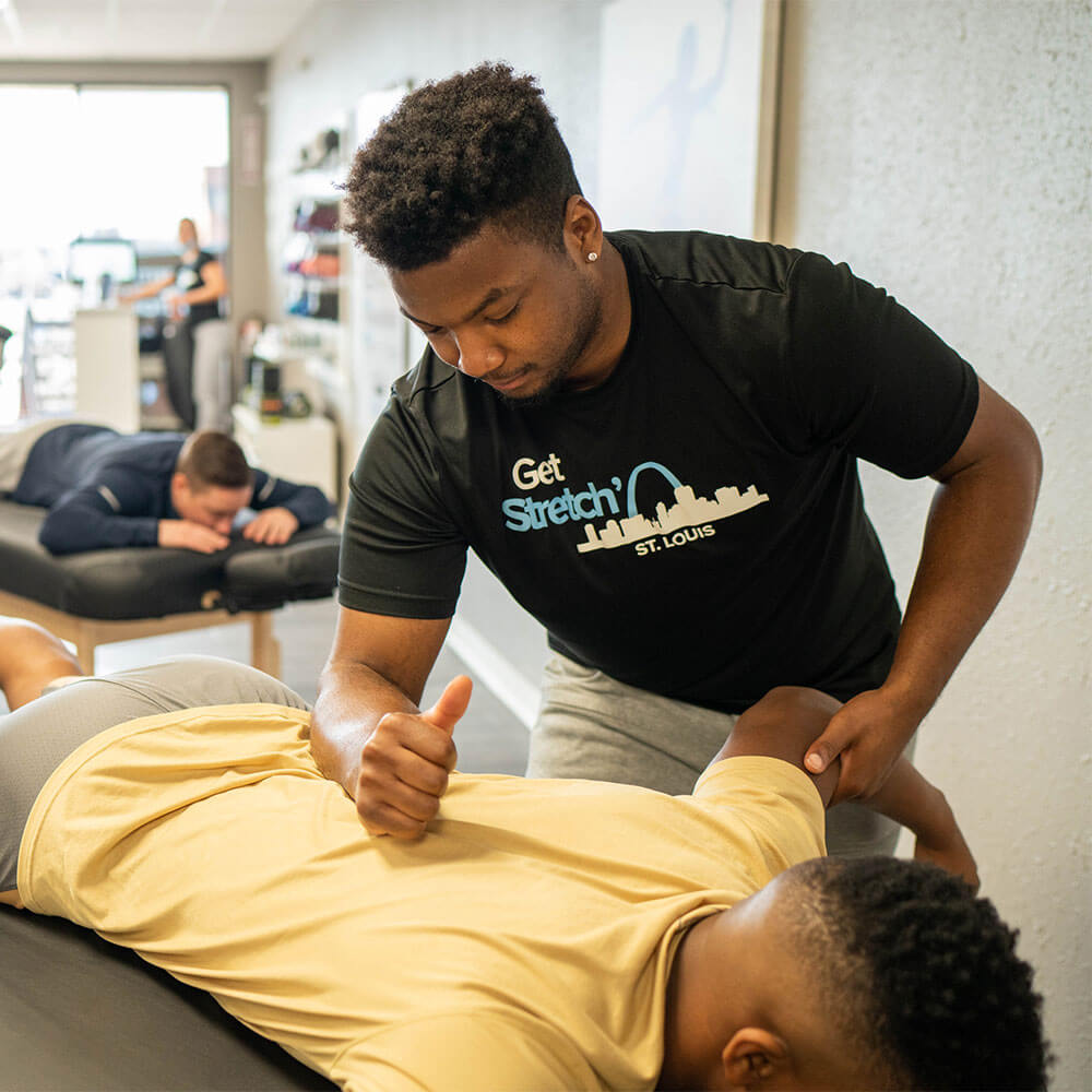 lower back elbow massage