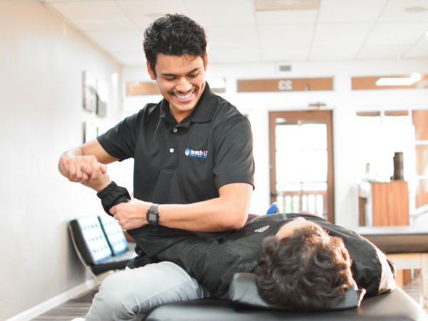 assisted wrist stretch